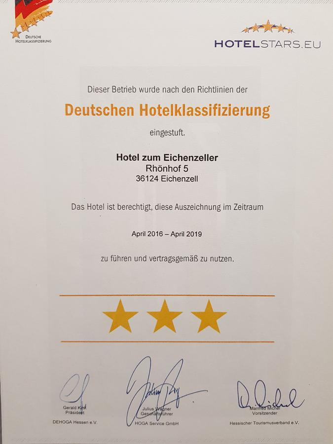 Hotel Zum Eichenzeller Extérieur photo